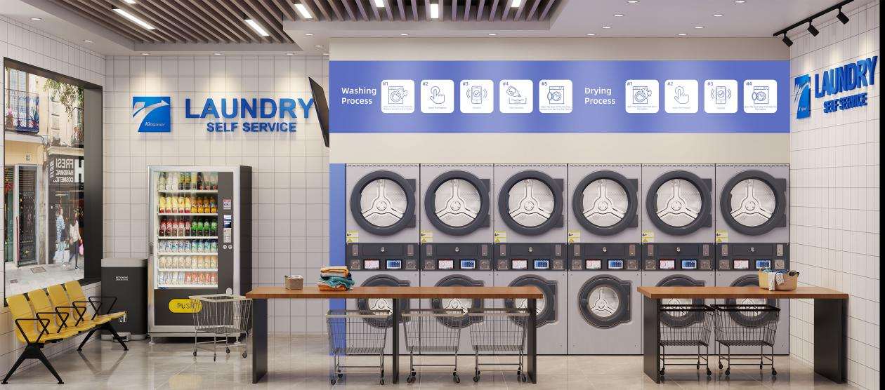 Kingstar Commercial Laundry System: ผู้นำเทรนด์เครื่องซักผ้าหยอดเหรียญ